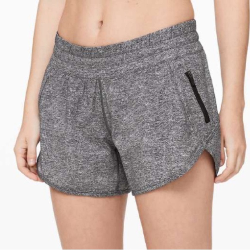 Lululemon Tracker Short V *4" Heather Lux Multi Black Size 2